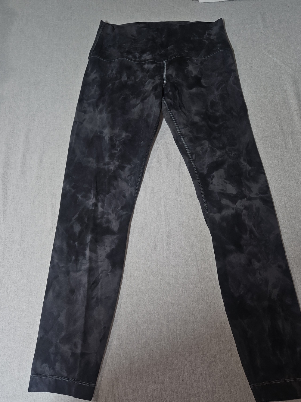 lululemon athletica Black Marble-Print High-Rise Leggings